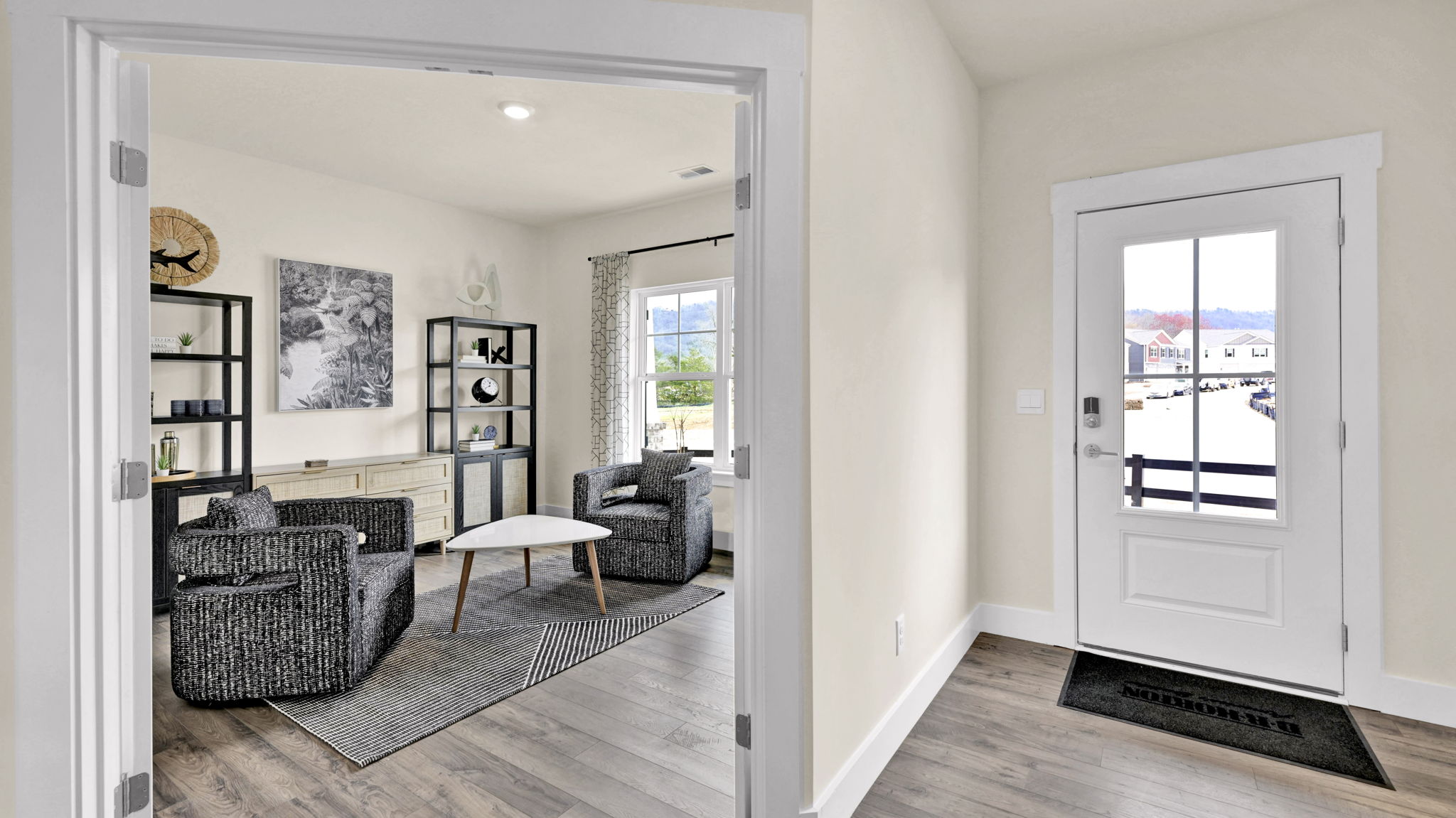 foyer with front door