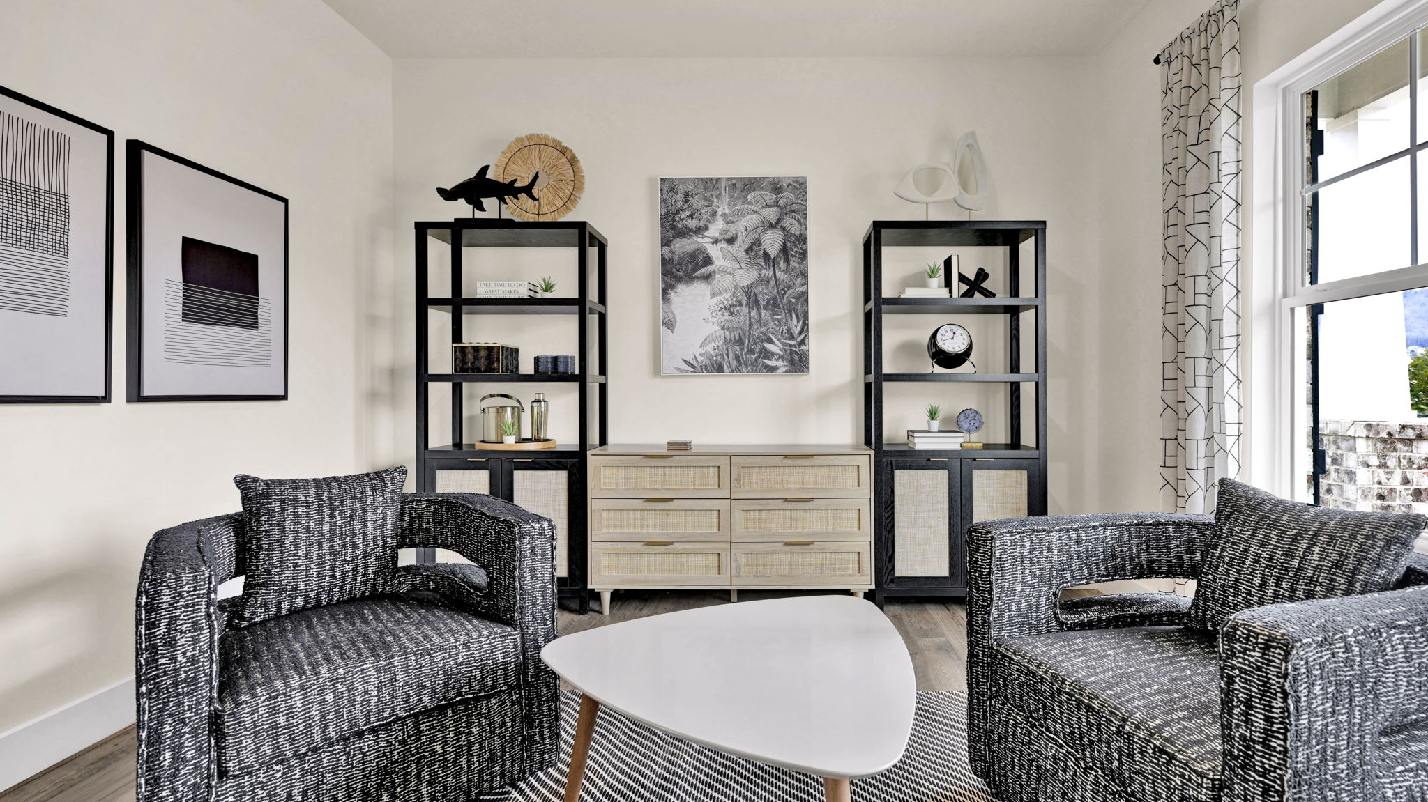 breakfast nook with exterior windows alternate angle