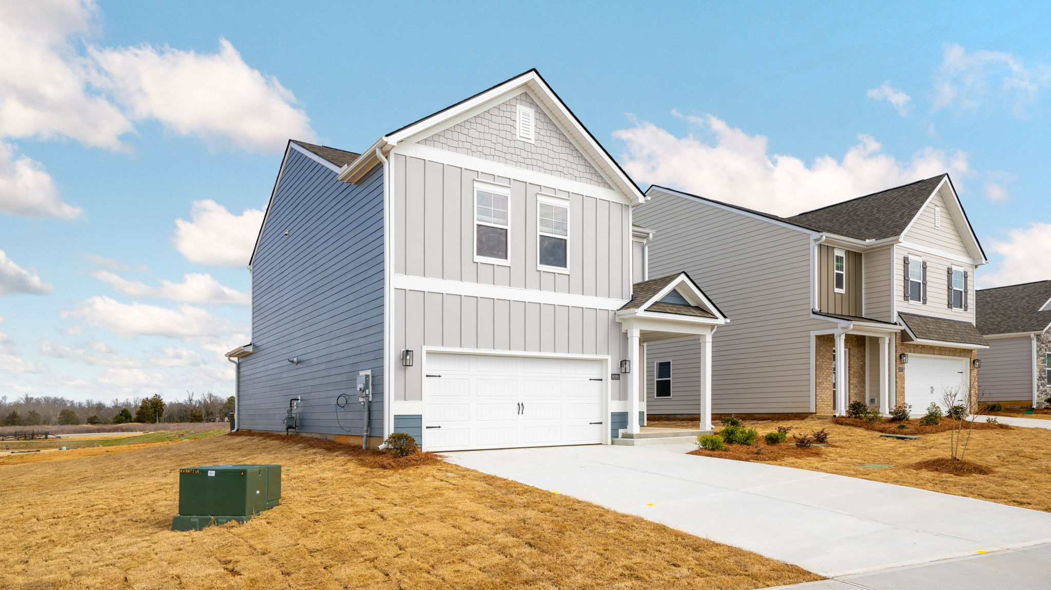 Exterior of two story home