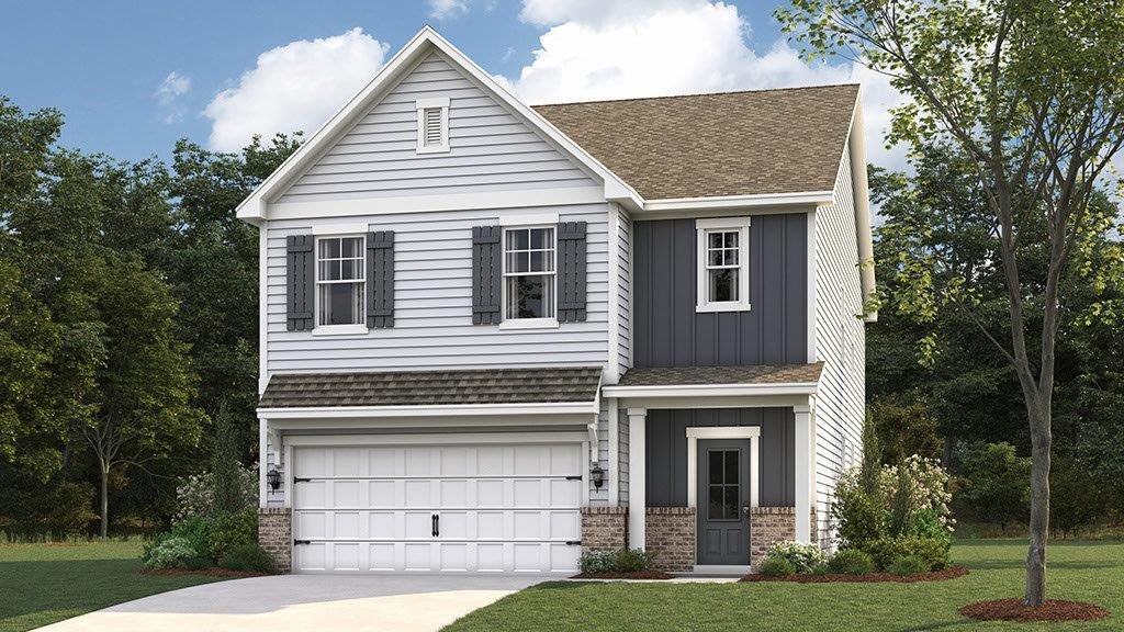 rendering of two story home