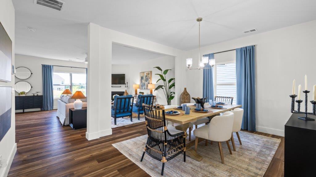 open concept formal dining