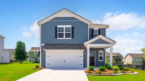 exterior of two story home