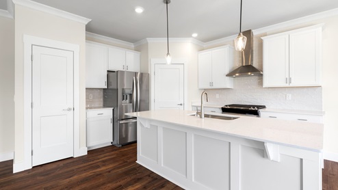 kitchen with large counter top