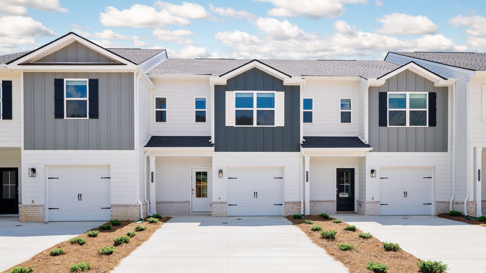 Exterior of townhomes