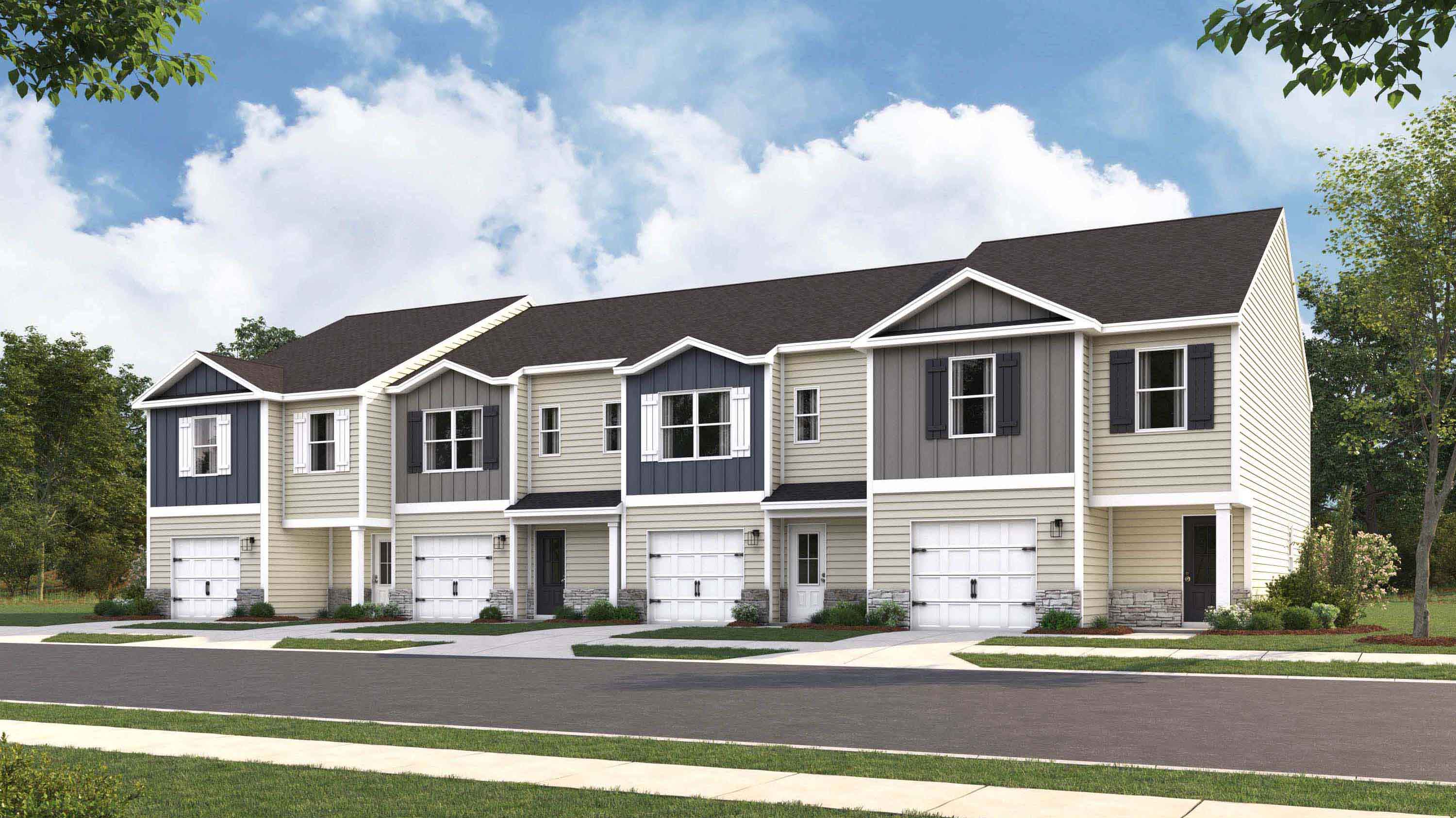 rendering of townhome building