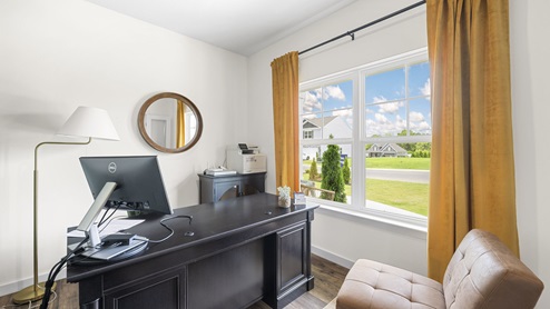 office with double window