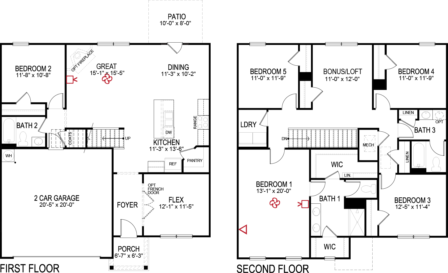 Hayden floor plan layout