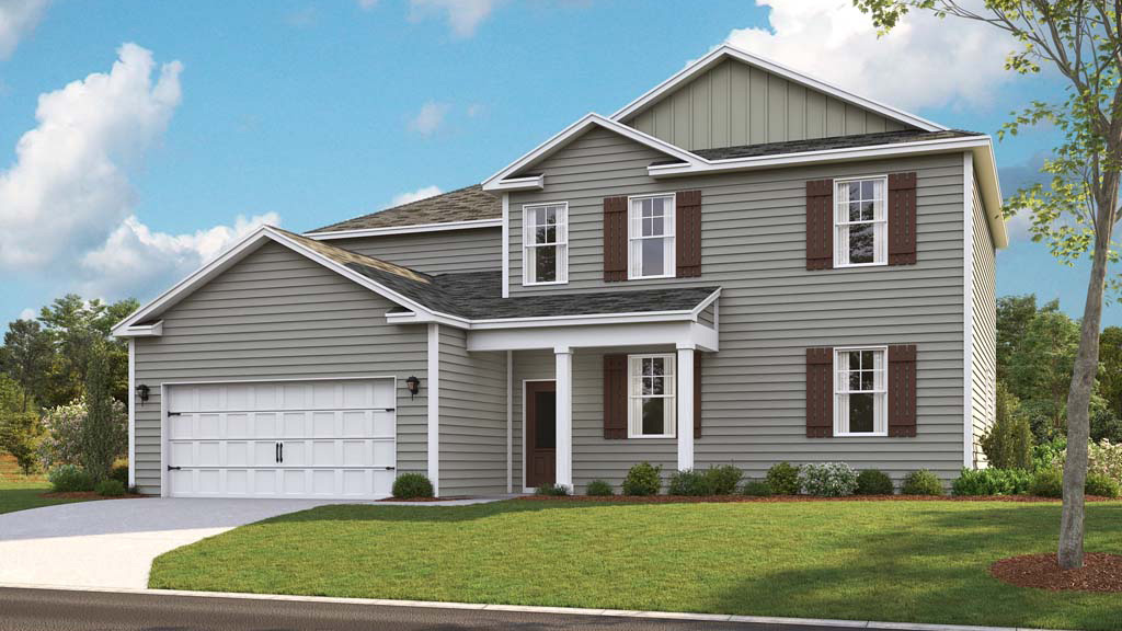 rendering of two story home