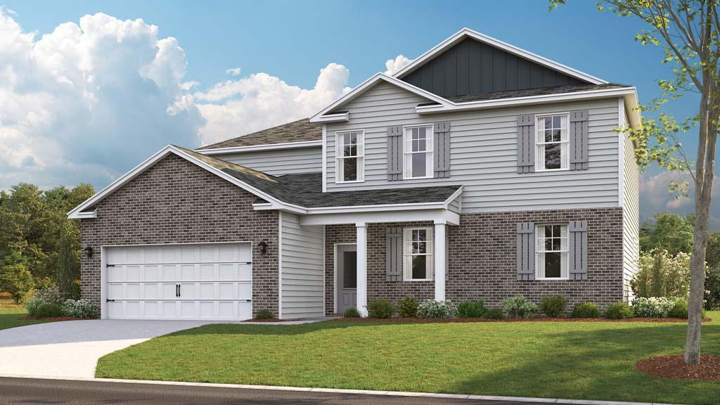 rendering of two story home
