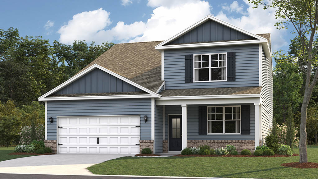 rendering of two story home