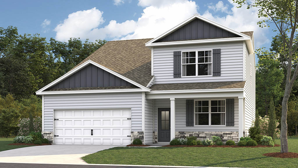 rendering of two story home
