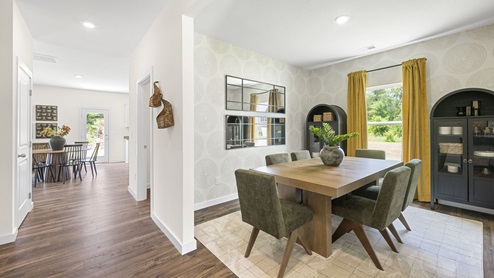 formal dining with single window