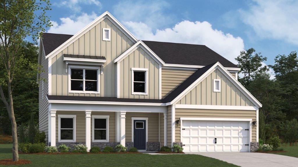 rendering of two story home