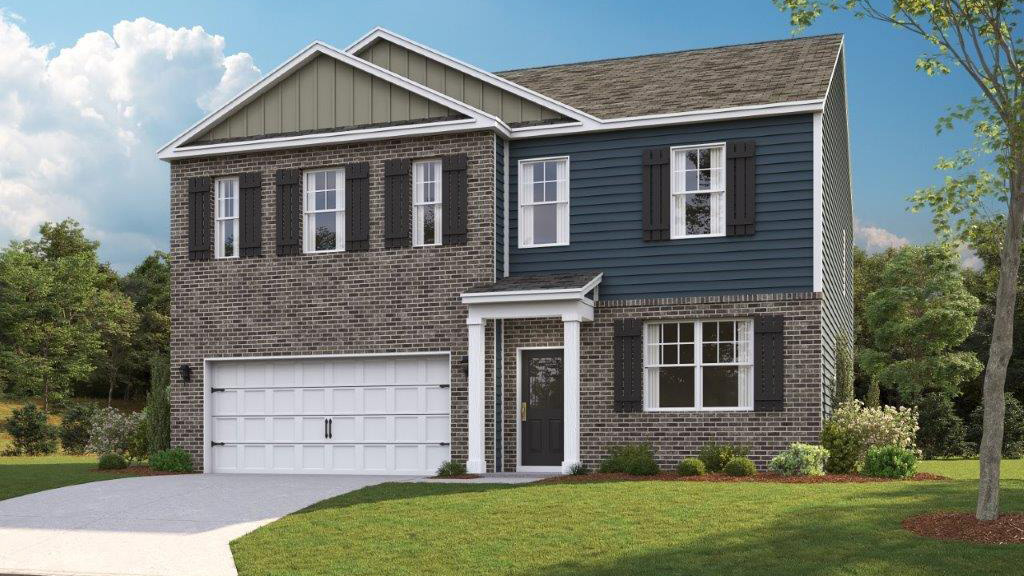 rendering of two story home