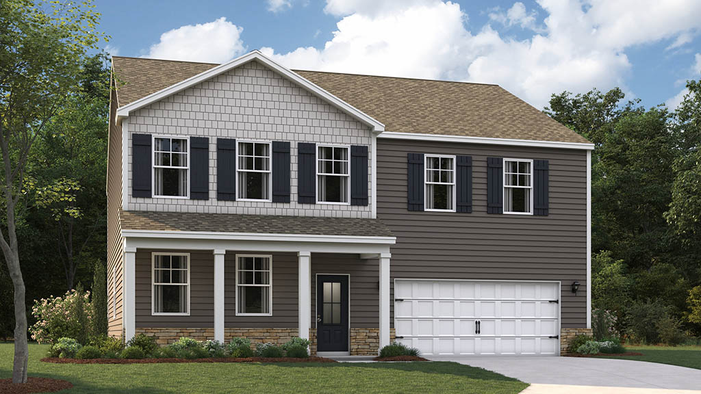 rendering of two story home