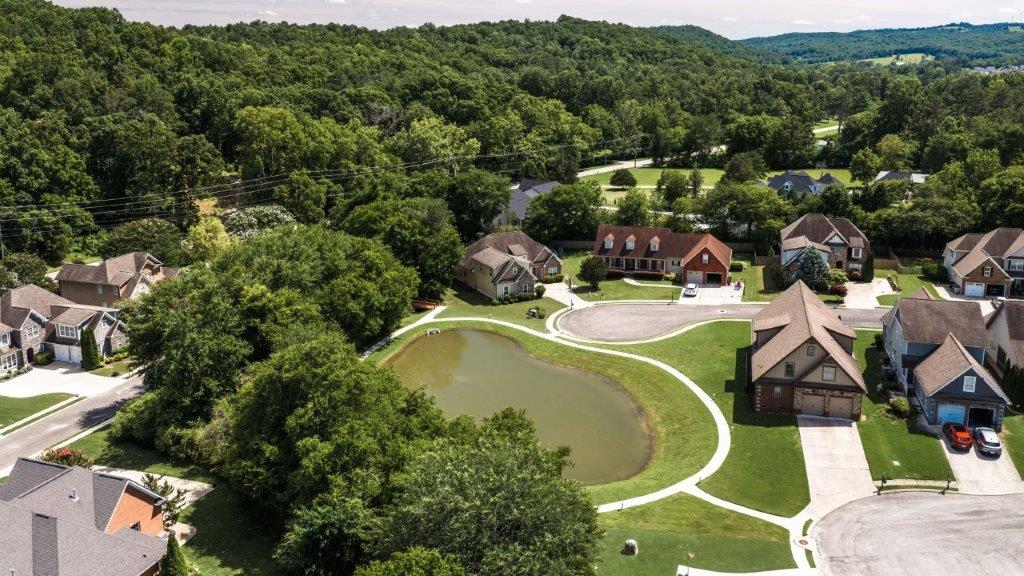 community drone shot