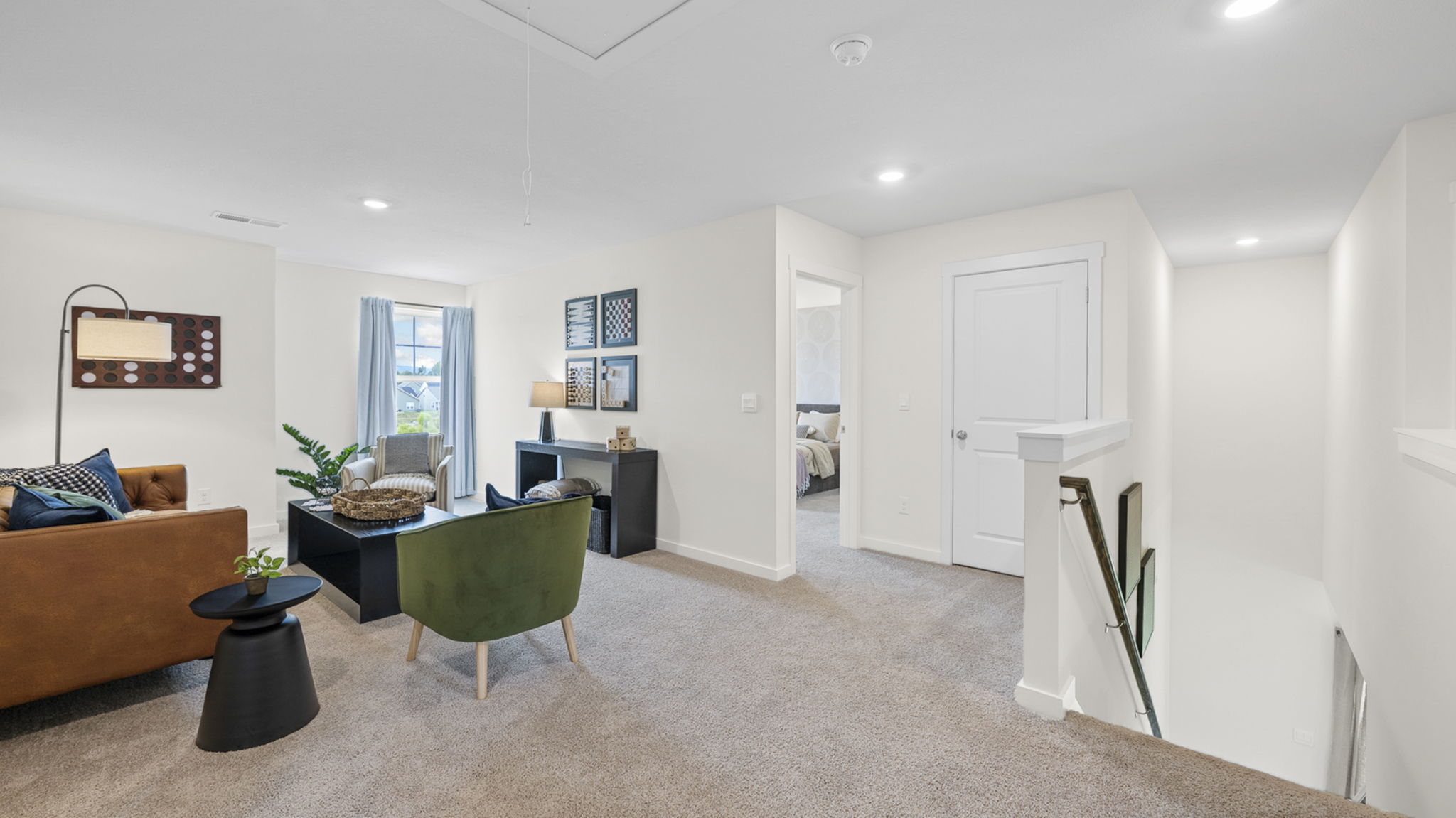 upstairs loft with single window