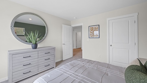 bedroom with walk-in closet