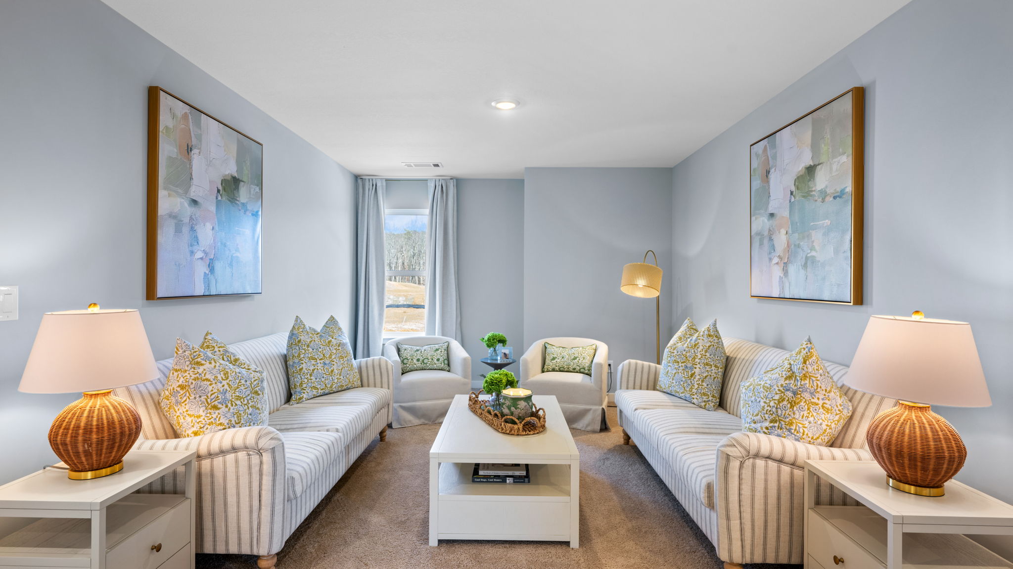 upstairs loft area with single window