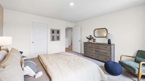 bedroom with walk-in closet