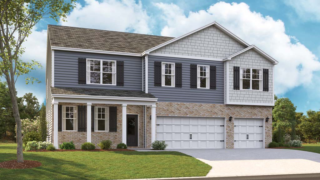 rendering of two story home