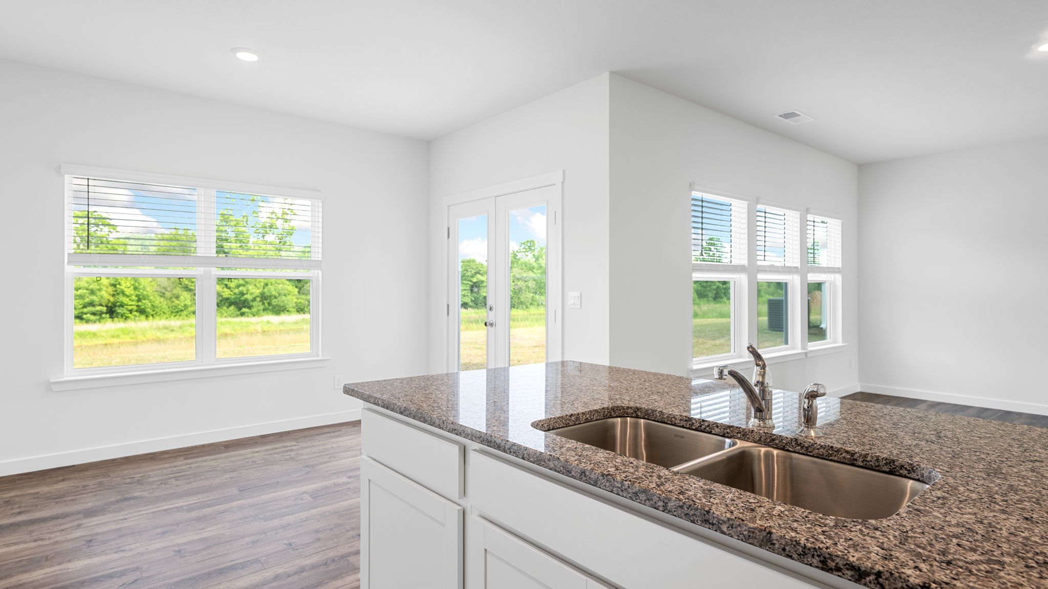 open concept dining and kitchen