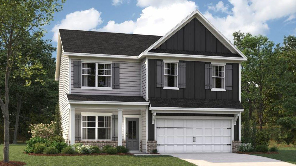 rendering of two story home