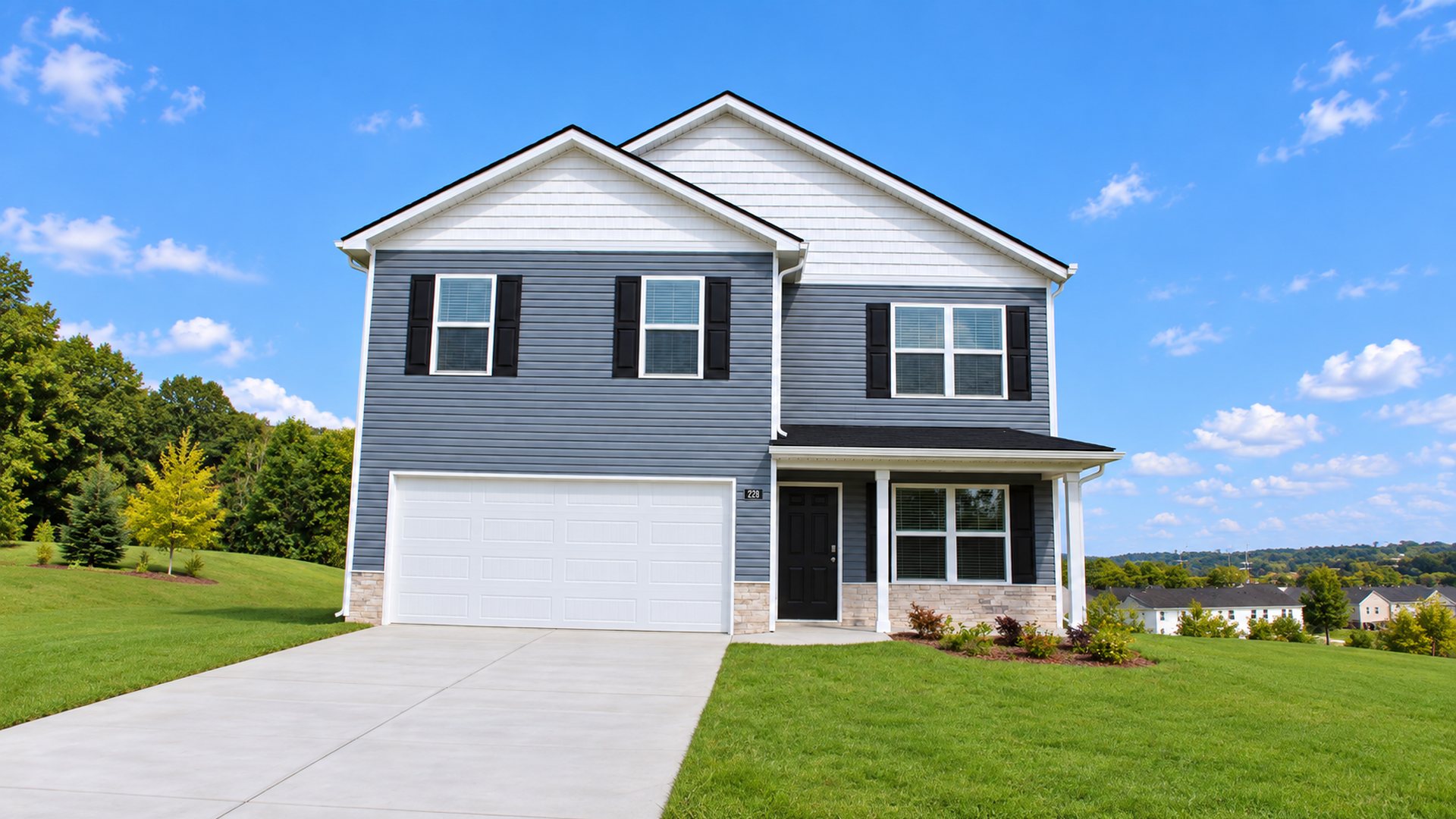 photo of two story home