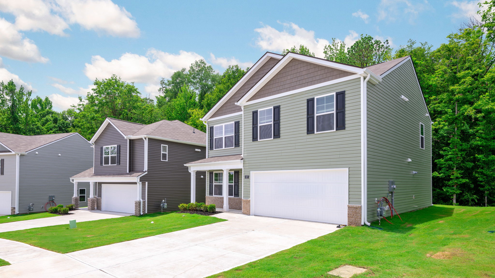 exterior of two story home