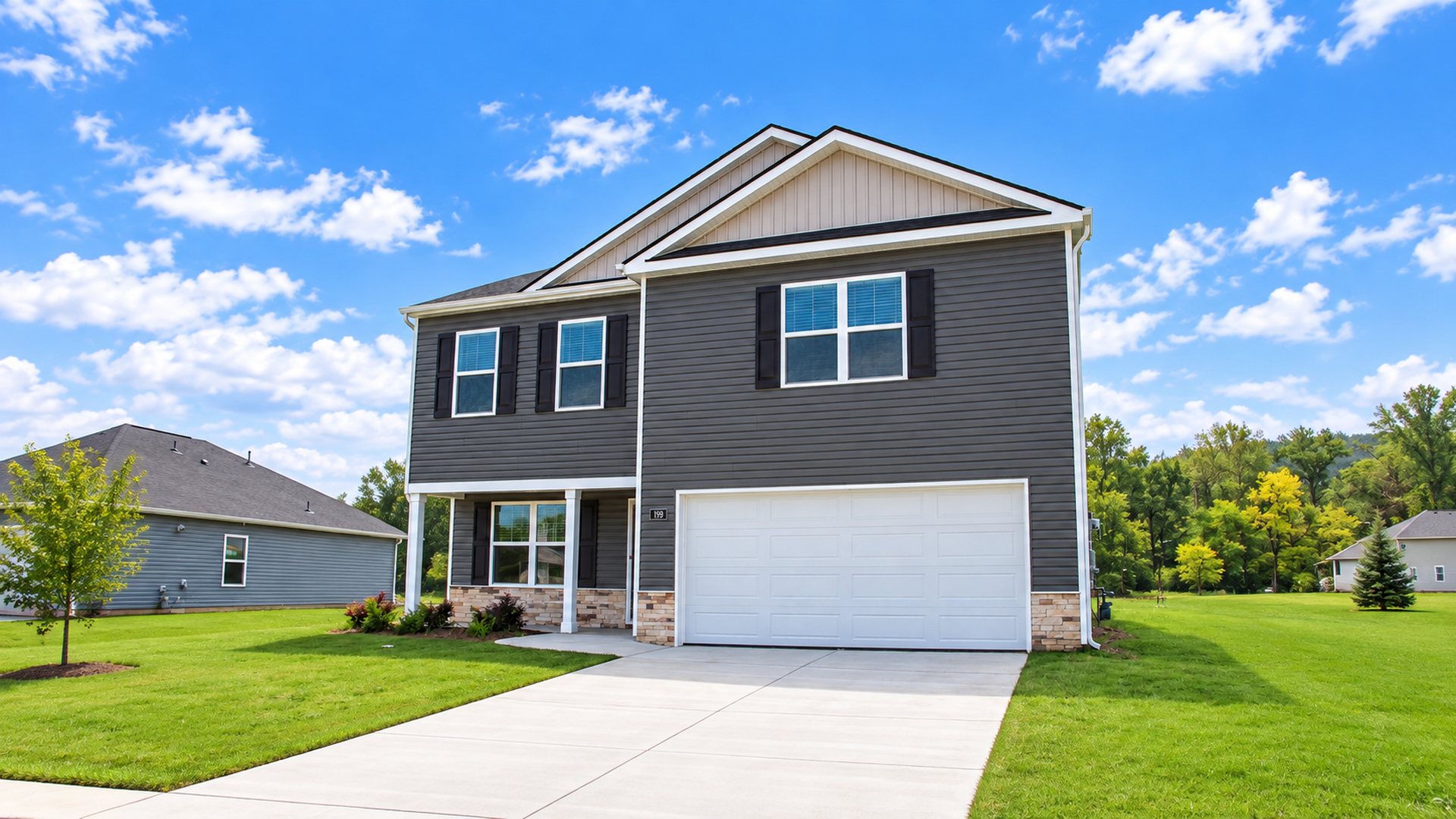 photo of two story home