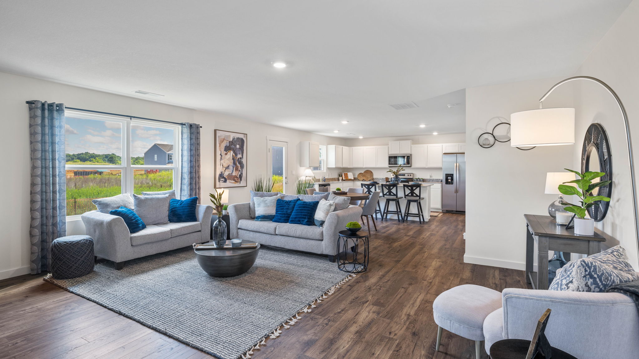 open floorplan living room