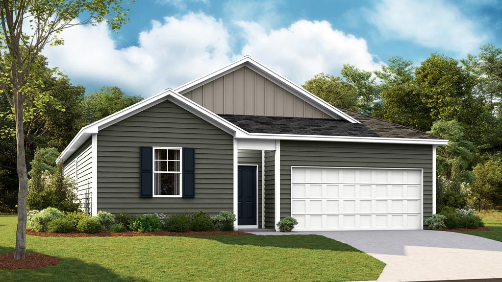 rendering of single story home
