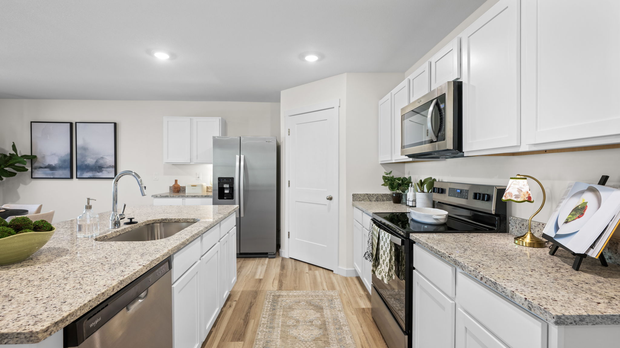 kitchen with large island