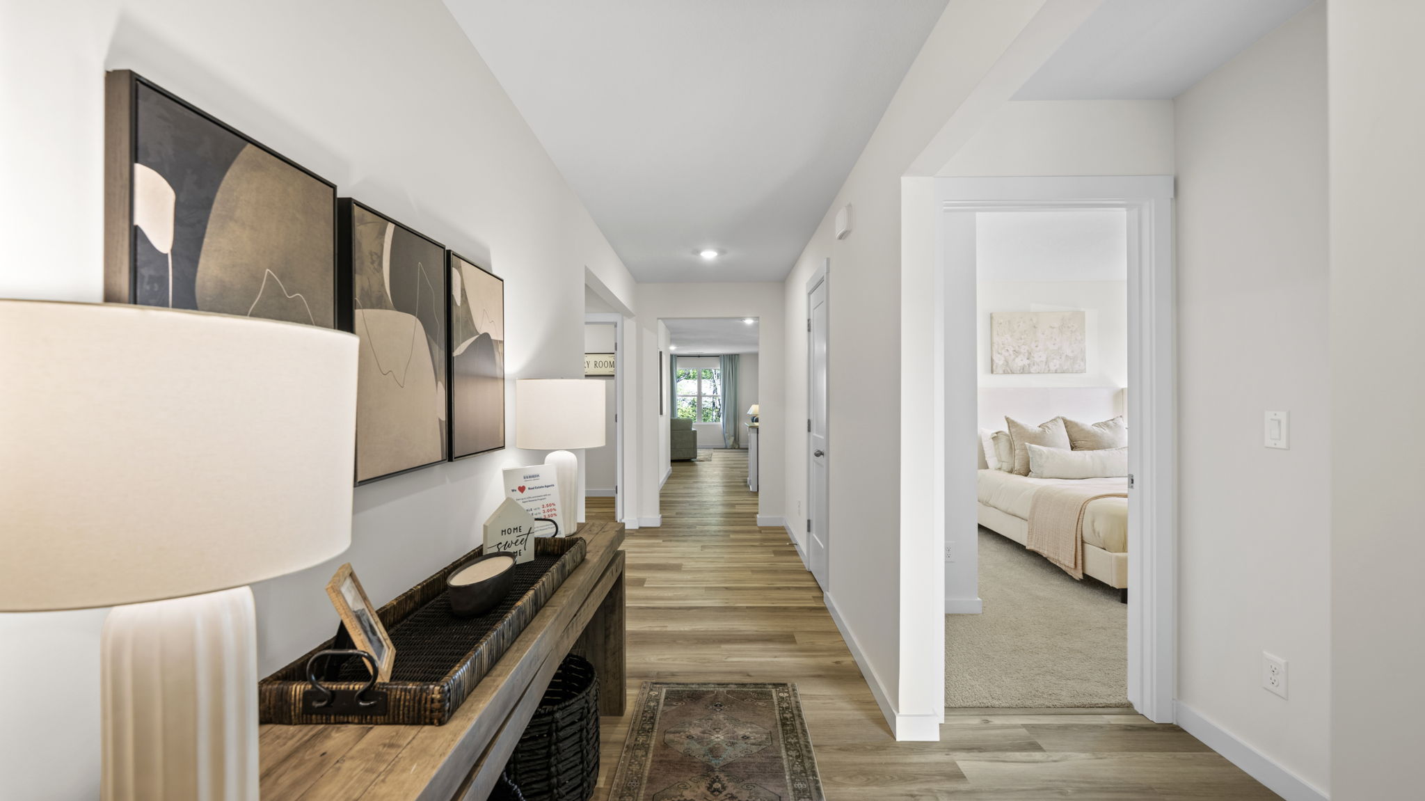 entry way of model home