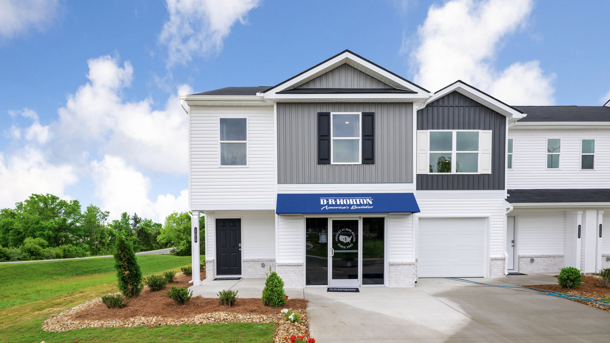 exterior of townhome