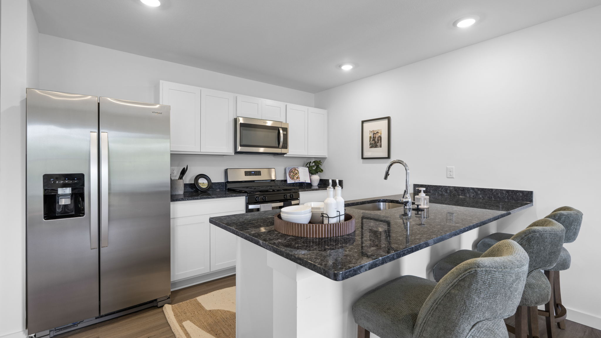kitchen with stainless steel appliances