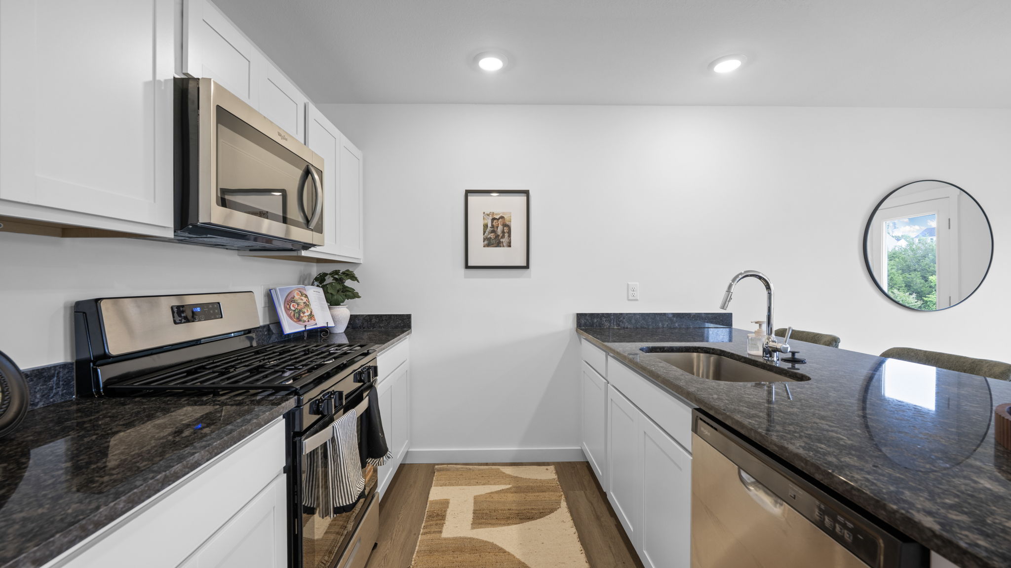 kitchen with stainless steel appliances