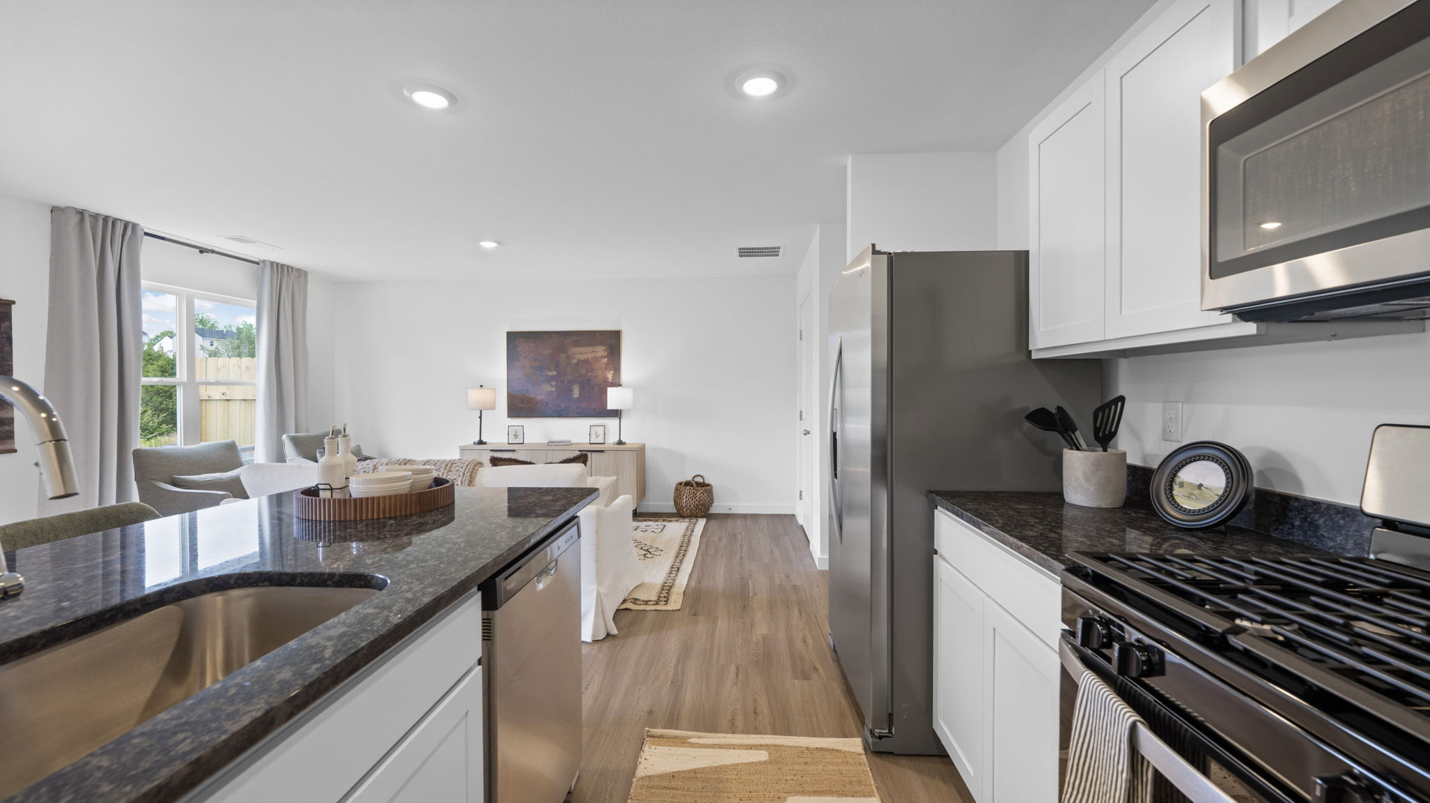 kitchen with stainless steel appliances