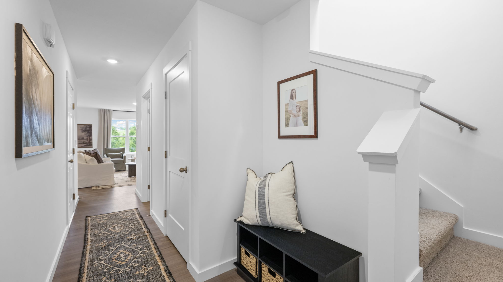 hallway leading to stairs