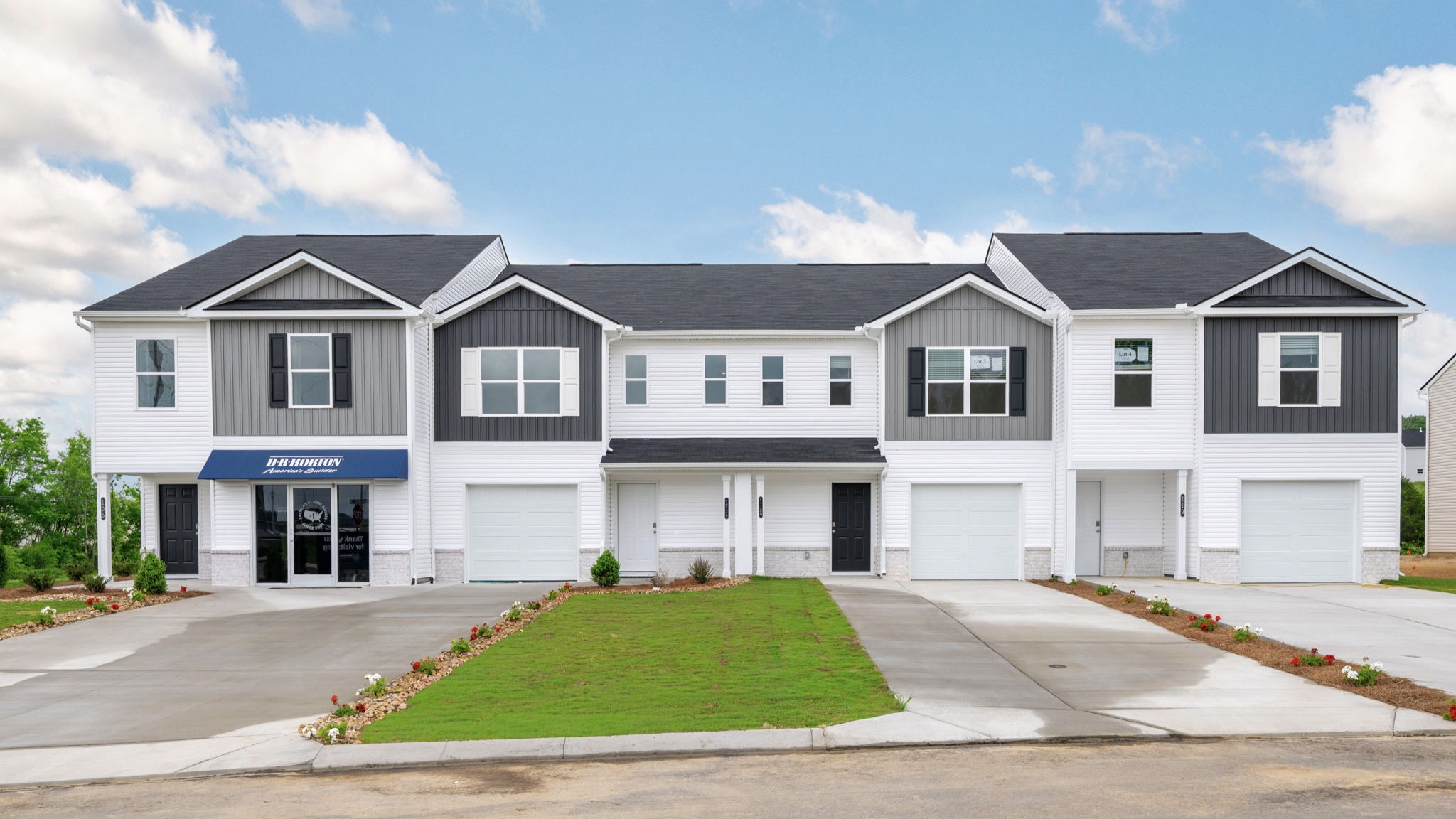 exterior of townhome