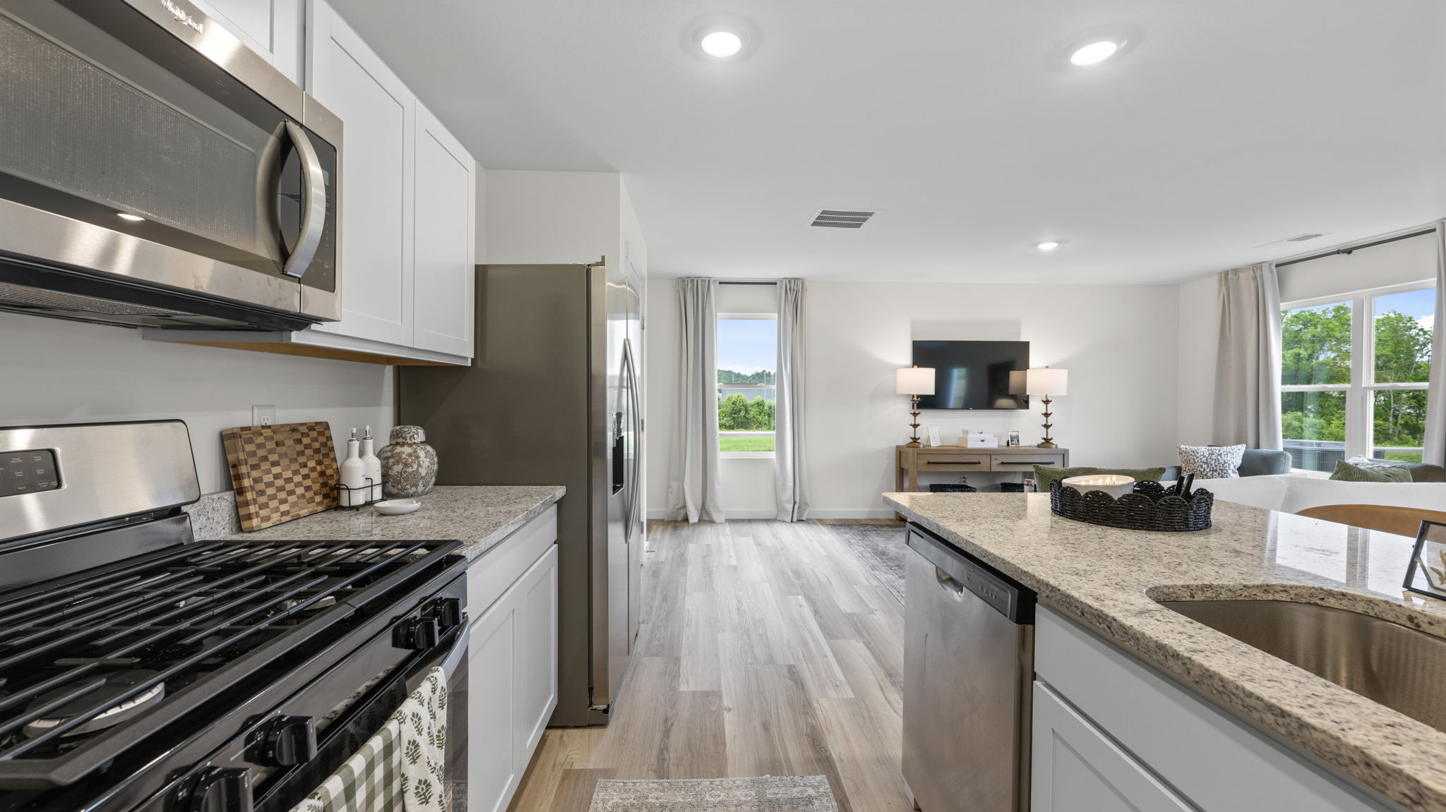 kitchen with stainless steel appliances