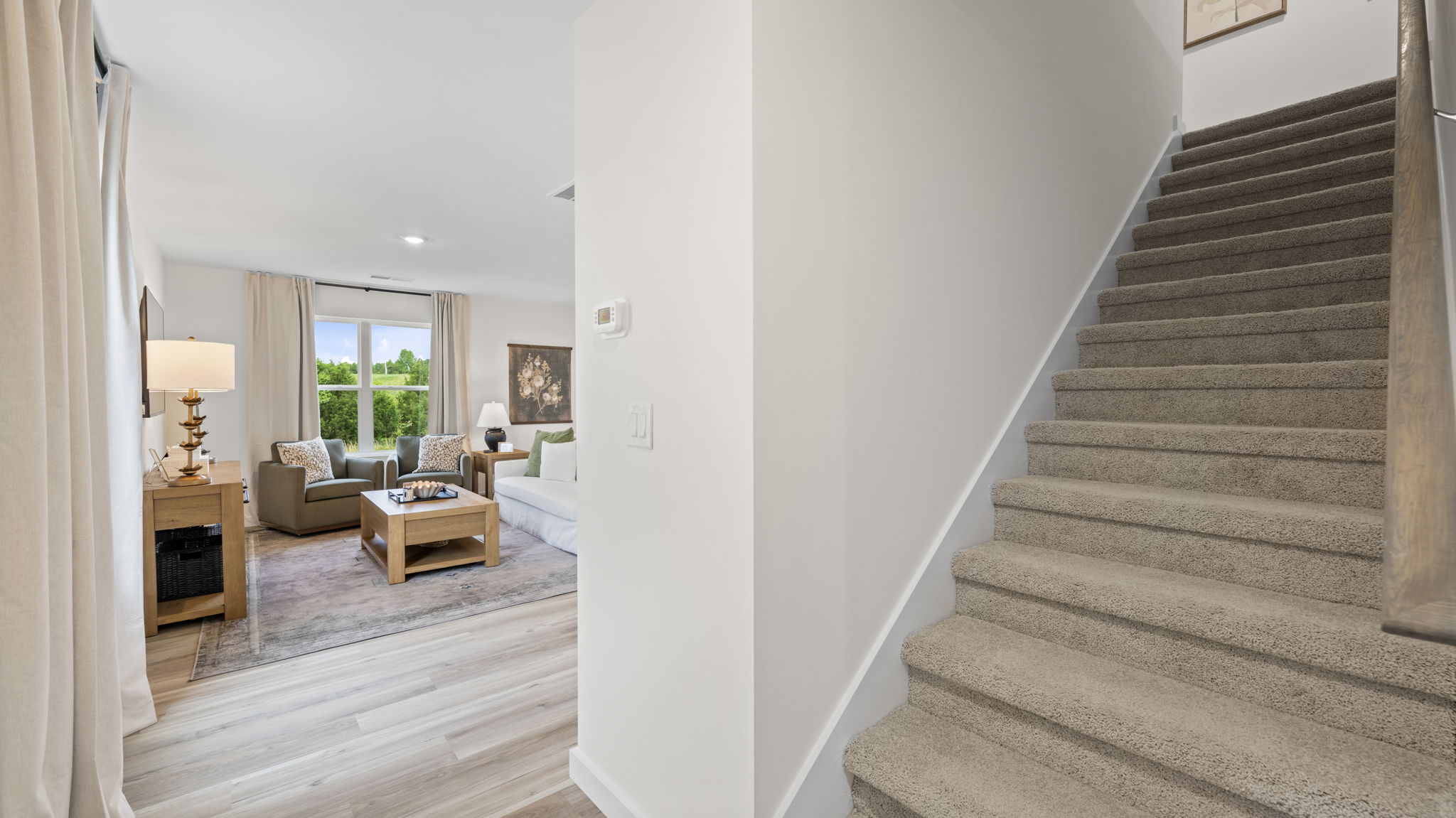 hallway leading to stairs