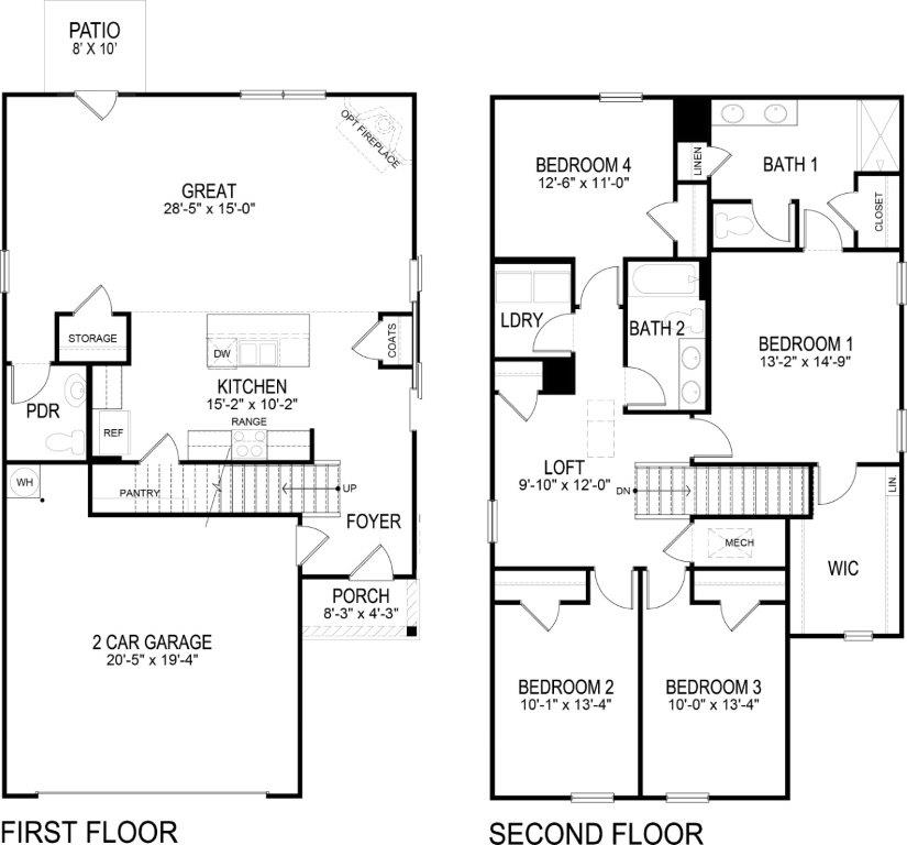 Elston floorplan rendering
