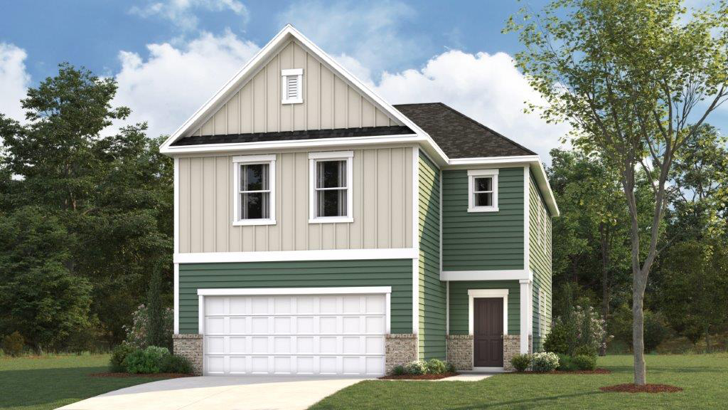 Two story home rendering