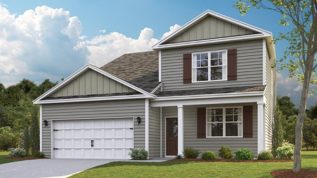 rendering of two story home