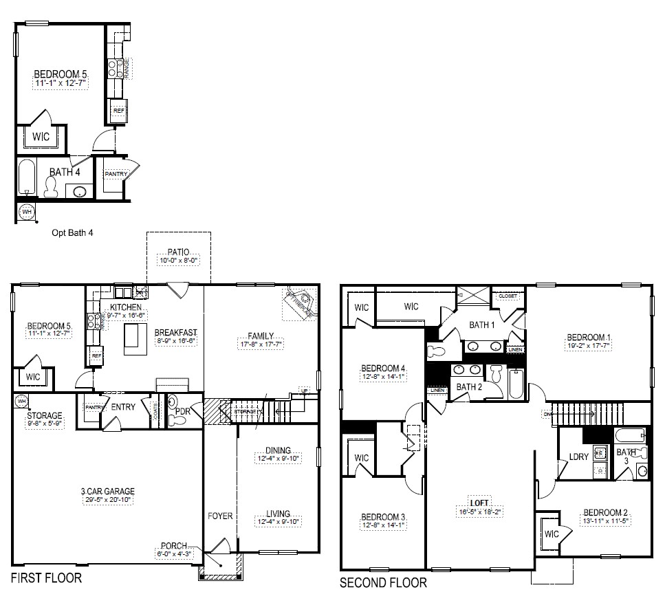 Mansfield floor plan rendering