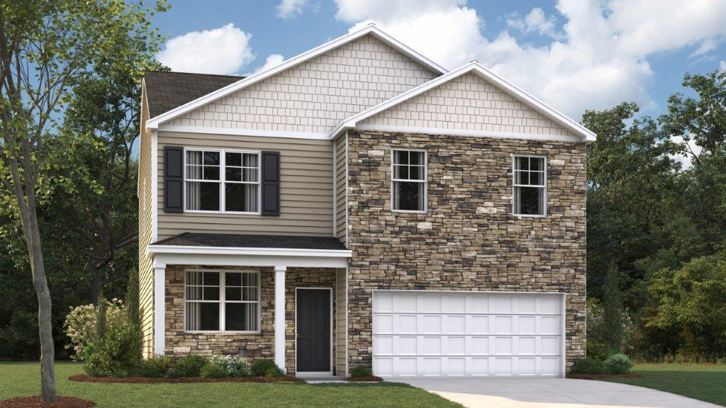 rendering of two story home