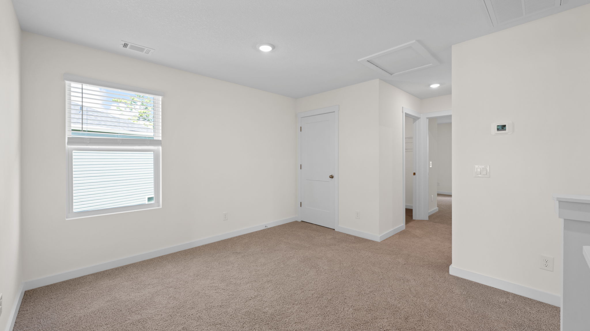 upstairs loft with single window