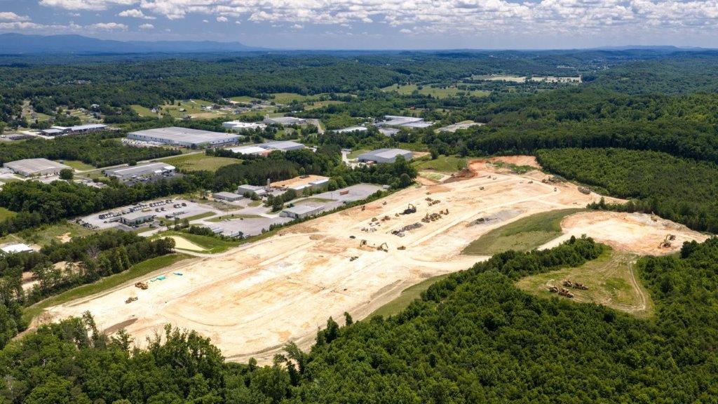 aerial shot of community