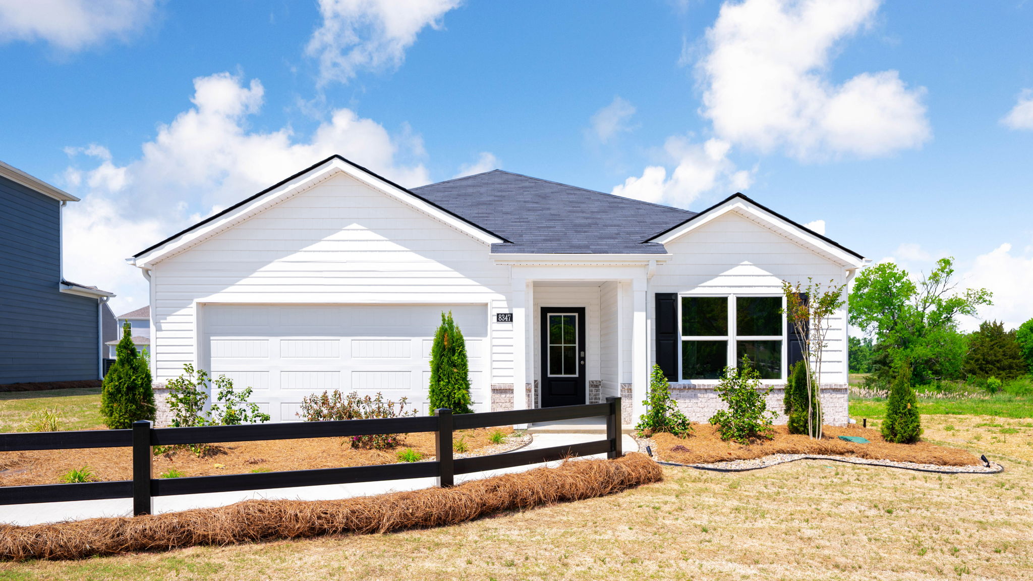 Exterior of model home